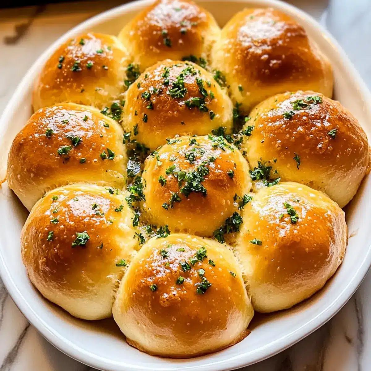 Garlic Butter Dinner Rolls