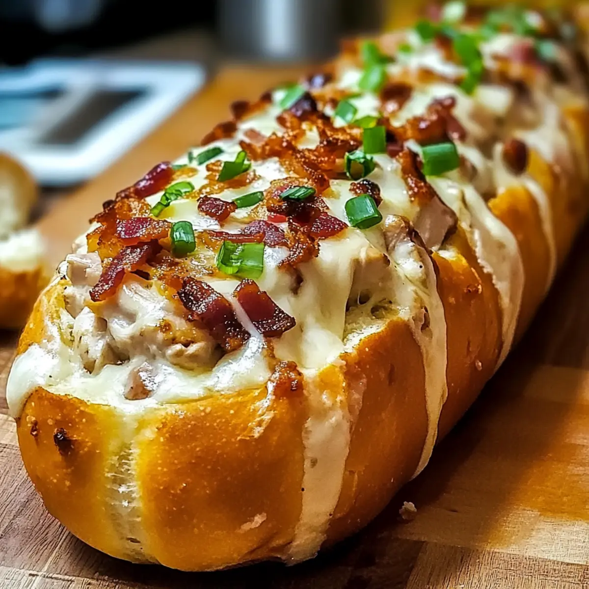 Chicken Bacon Ranch Stuffed Bread Recipe