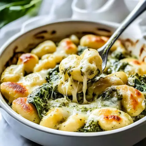 Pesto Gnocchi with Spinach and Artichokes