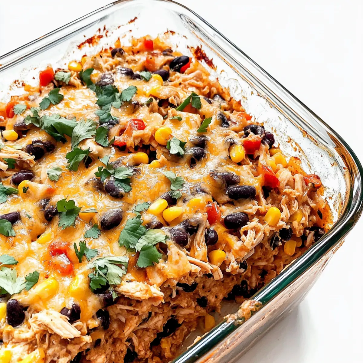 Easy Chicken Burrito Casserole