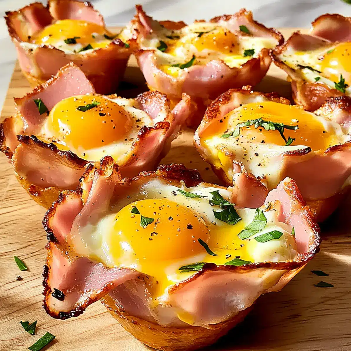 Ham & Cheese Egg Cups