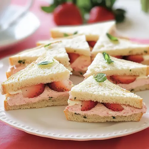 Strawberry Tea Sandwiches