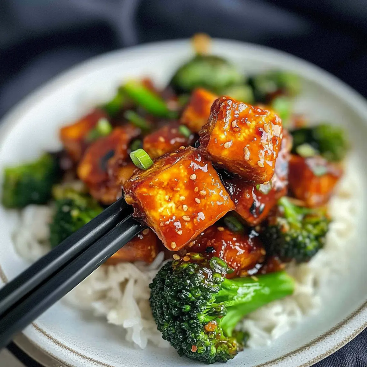 Crispy Gochujang Korean Tofu