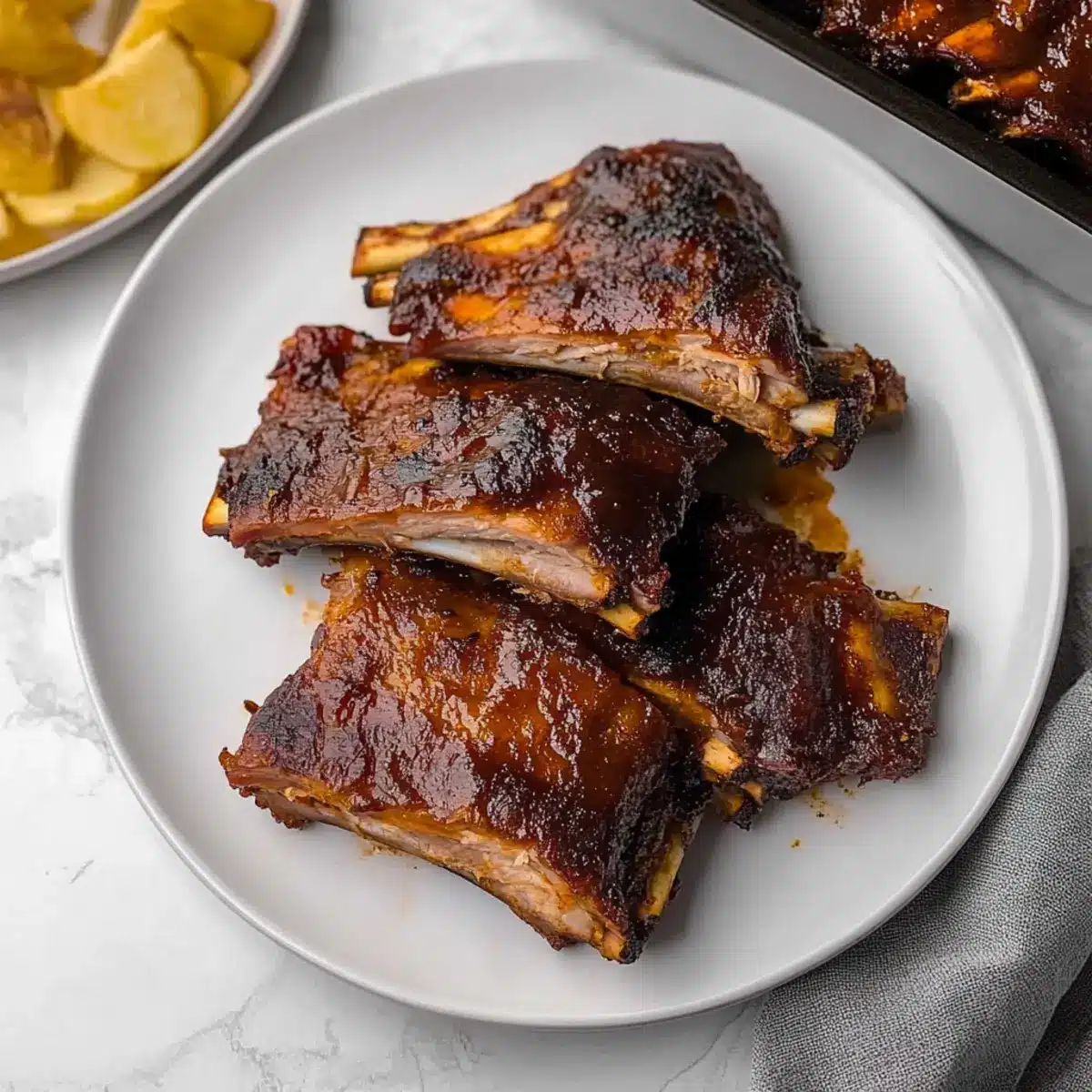 Baked Chipotle BBQ Ribs