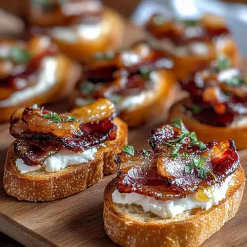 Million Dollar Bacon Crostini