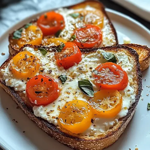 Air Fryer Cottage Cheese Pizza Toast