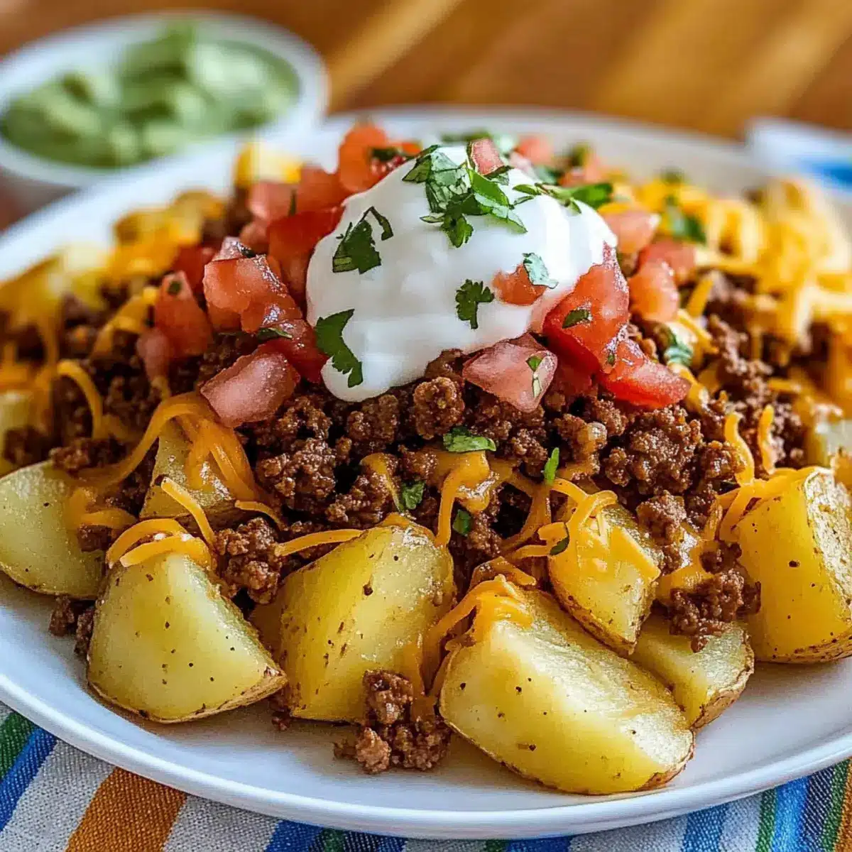 Cheesy Taco Potatoes