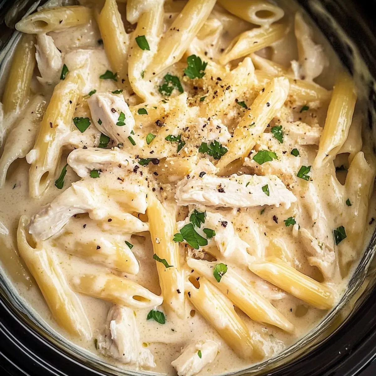 Crockpot Chicken Alfredo