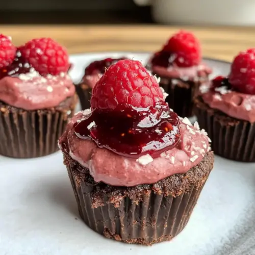 No Bake Raspberry Chocolate Mousse Cups