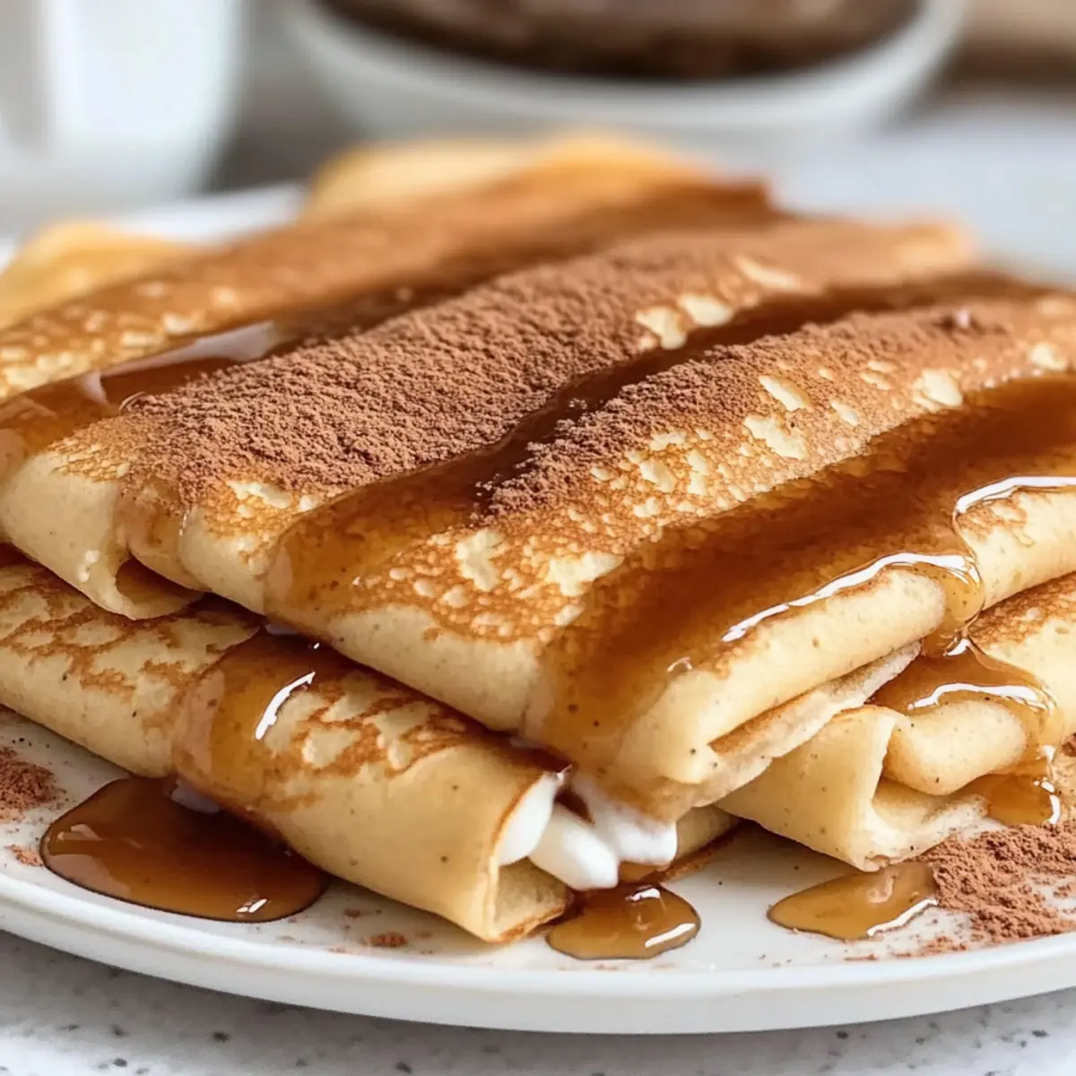 Cinnamon Roll Protein Crepes