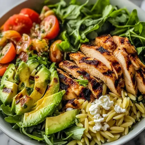 Grilled Chicken Orzo Salad