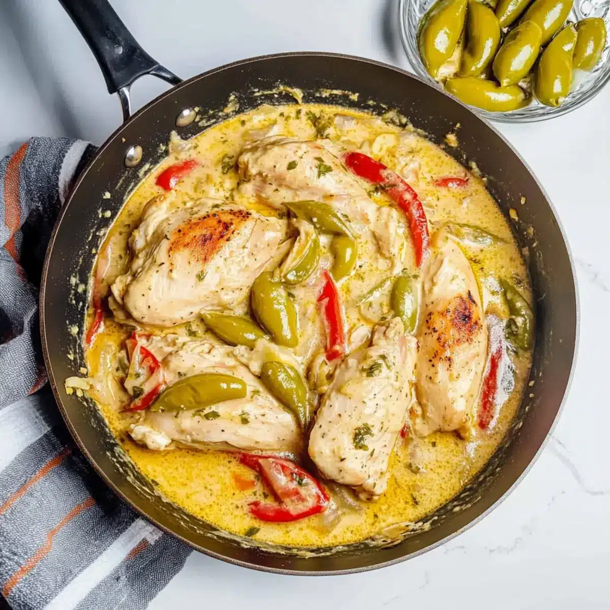 Pepperoncini Chicken Skillet