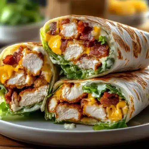 Crispy Bacon Ranch Chicken Wraps