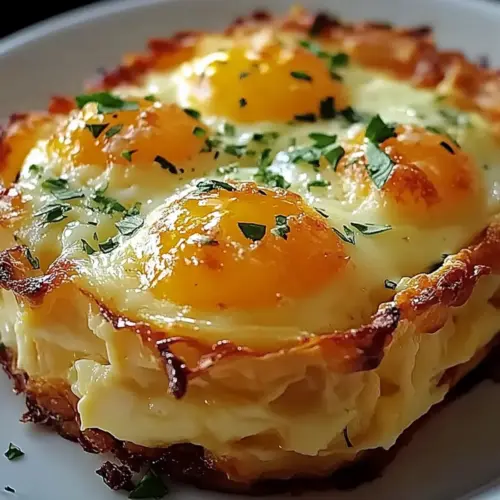 Baked Eggs Napoleon