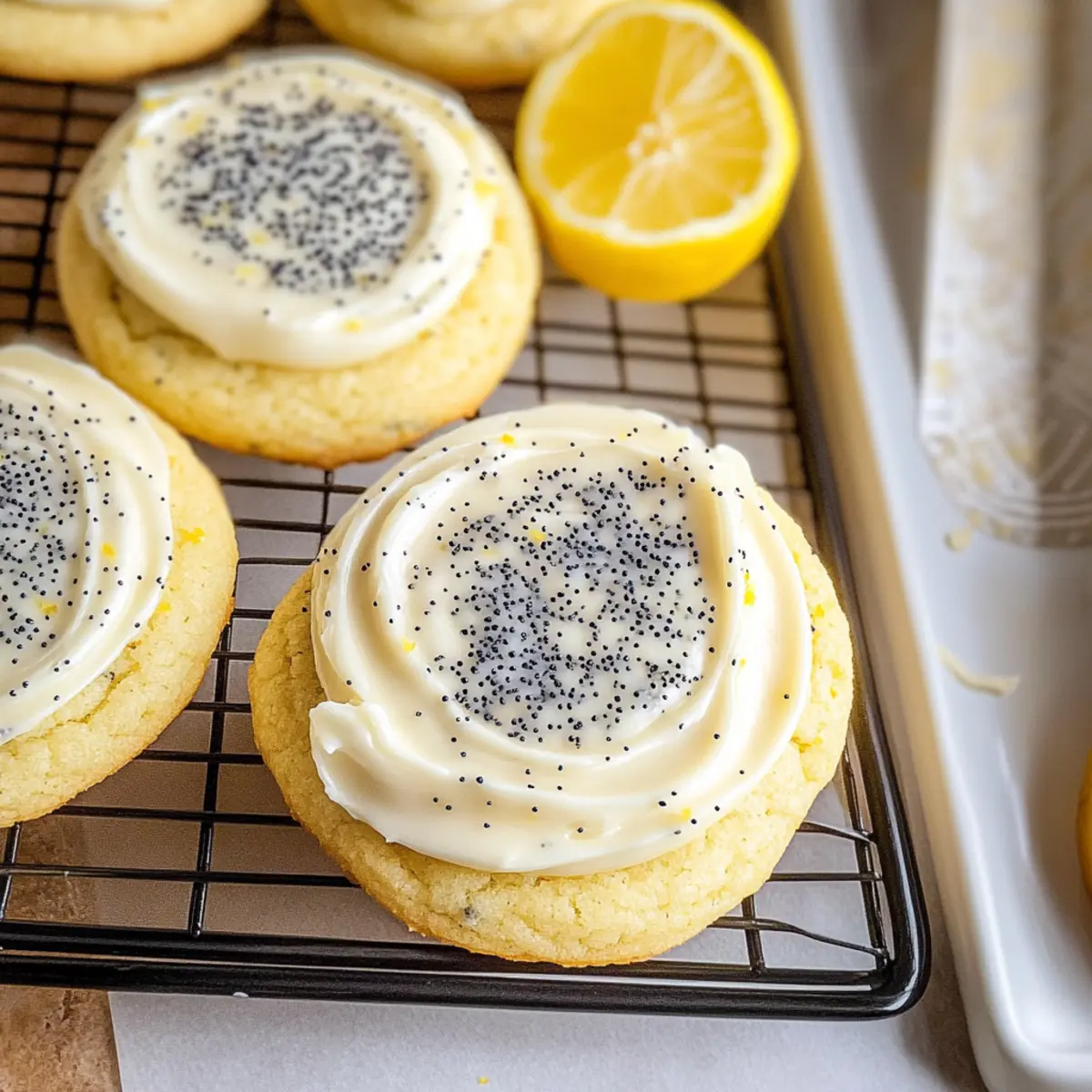 Lemon Poppy Seed Cheesecake Cookies