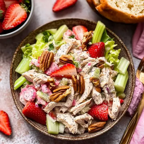 Strawberry Poppy Seed Chicken Salad