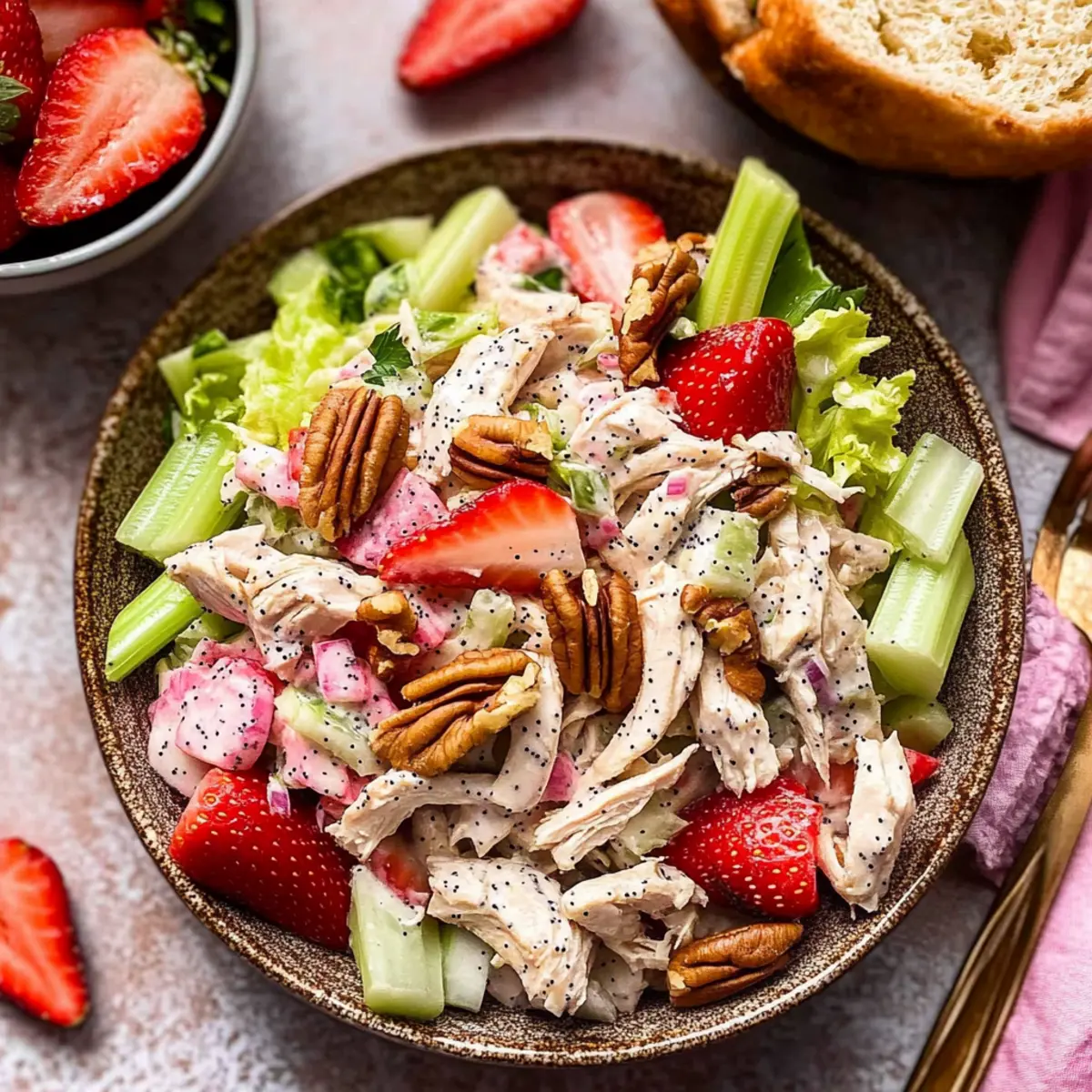 Strawberry Poppy Seed Chicken Salad