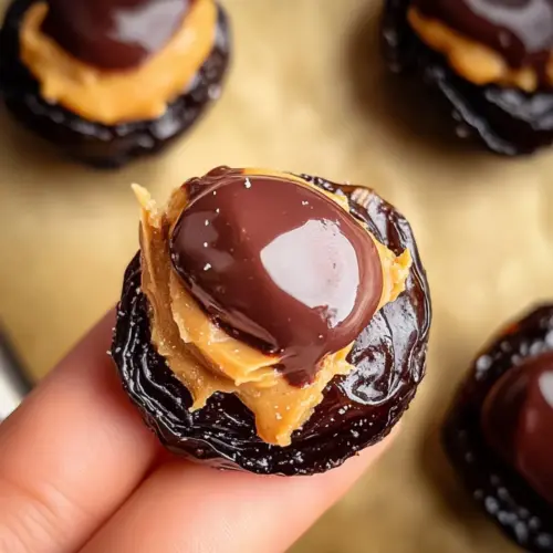 Smashed Dates with Peanut Butter and Chocolate
